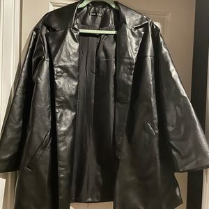 SHEIN OVERSIZED “LEATHER” JACKET